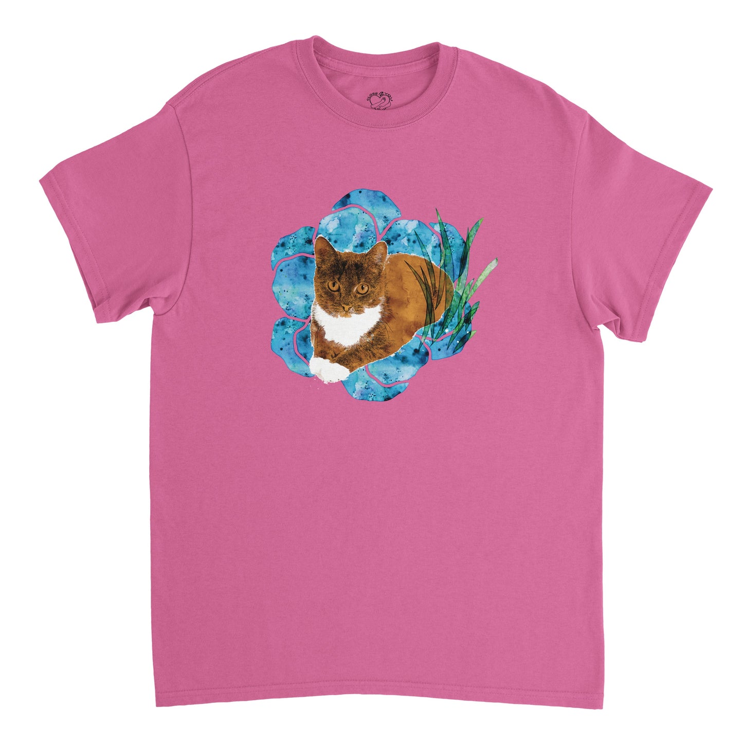 Illustratief T-shirt met huisdier in schetsstijl - Artistiek portret-T-shirt voor dierenliefhebbers