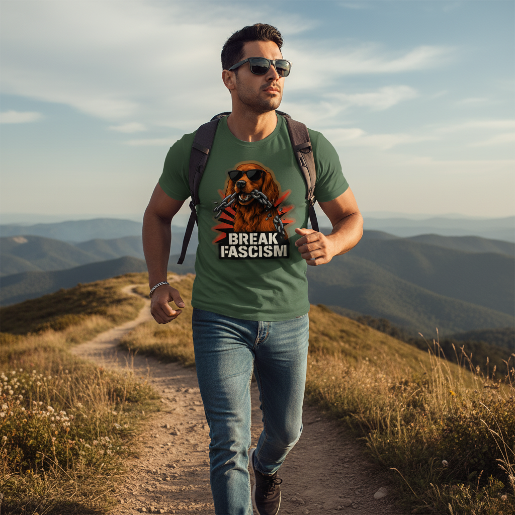 Ierse Setter Statement T-shirt - Breek de ketens, brutaal honden graphic shirt