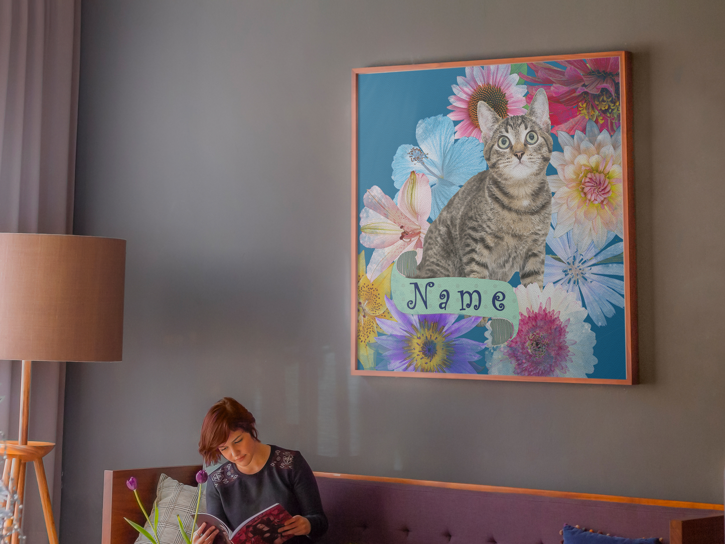Gepersonaliseerd kunstwerk op basis van uw foto op canvas - Uniek geschenk - Aangepaste afdruk - Aquarelstijl