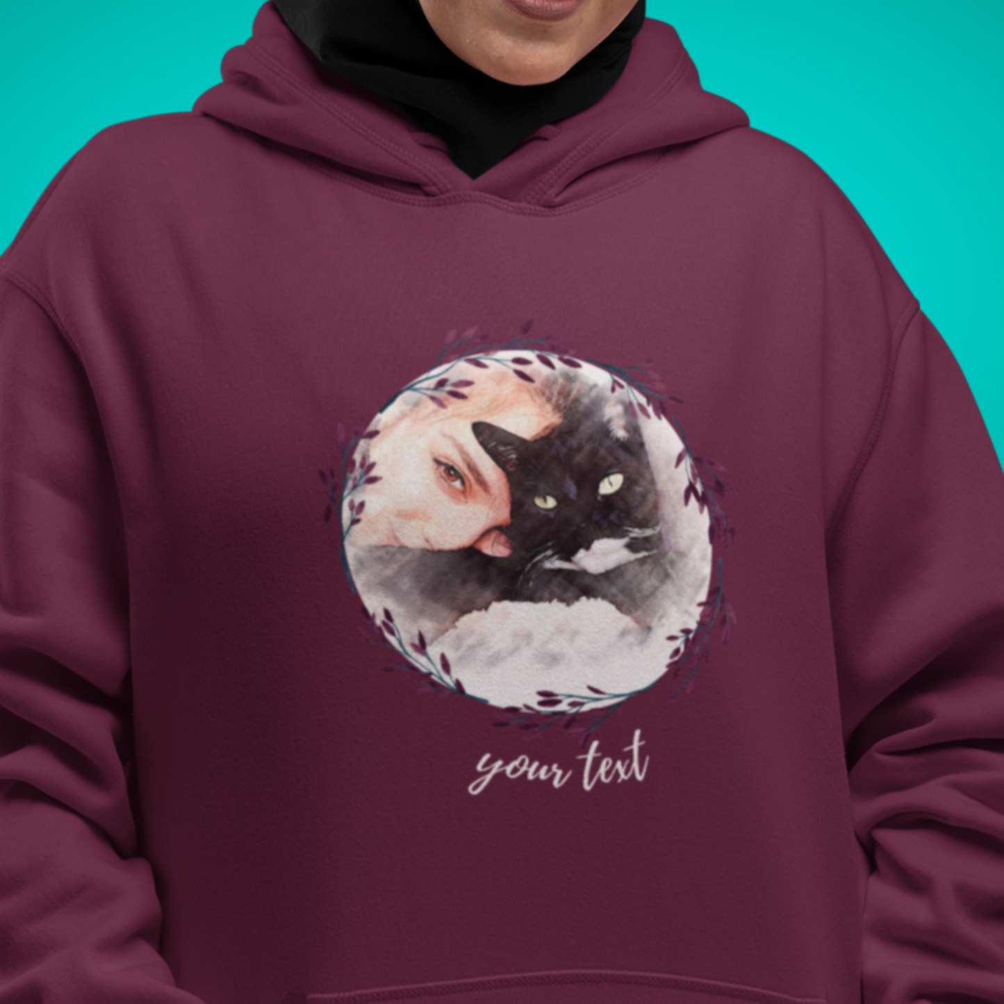 Scrape Art-stijl Huisdierenhoodie - Uniek Ontwerp Custom Huisdierenhoodie