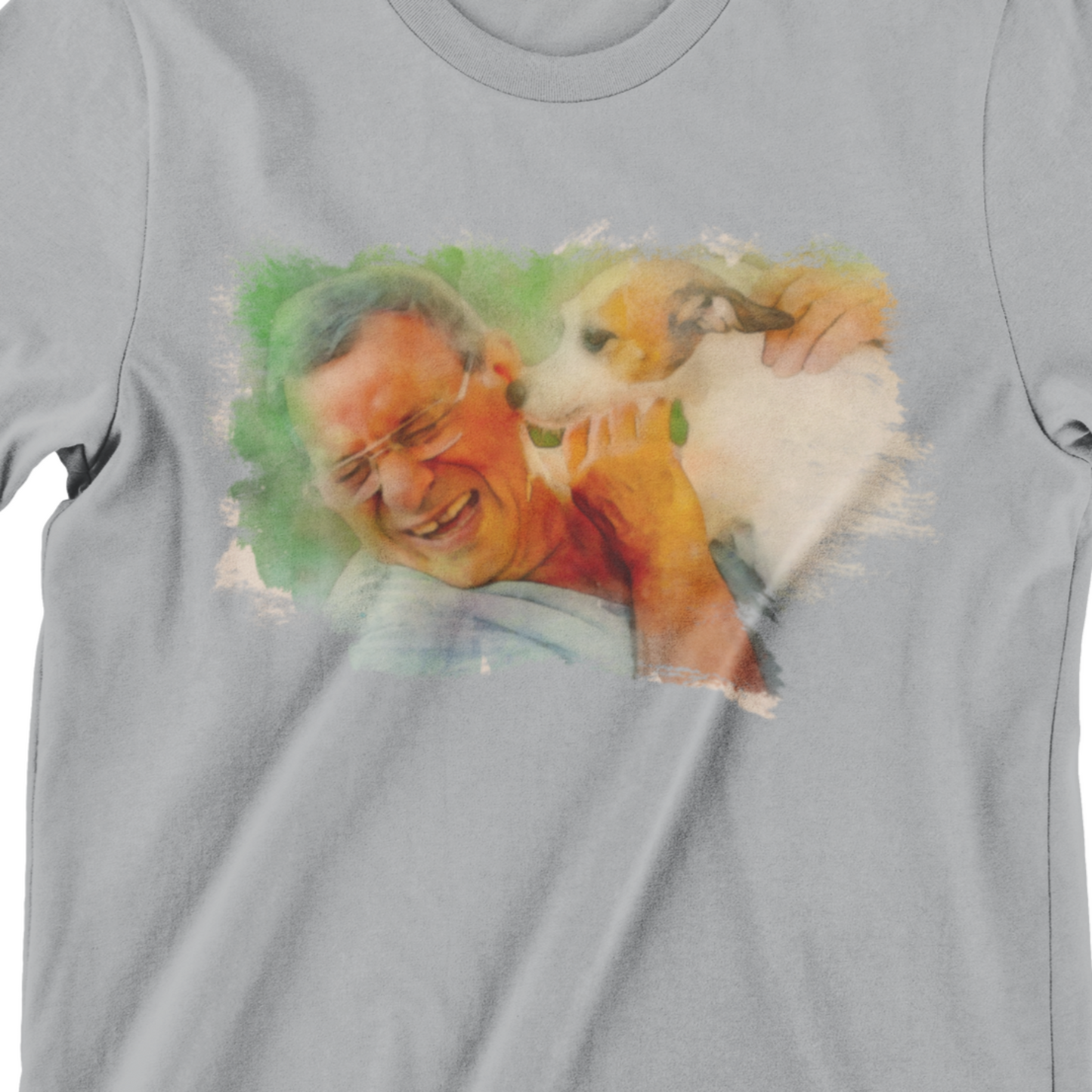 T-shirt met dierenportret op maat - Artistiek geschilderd design