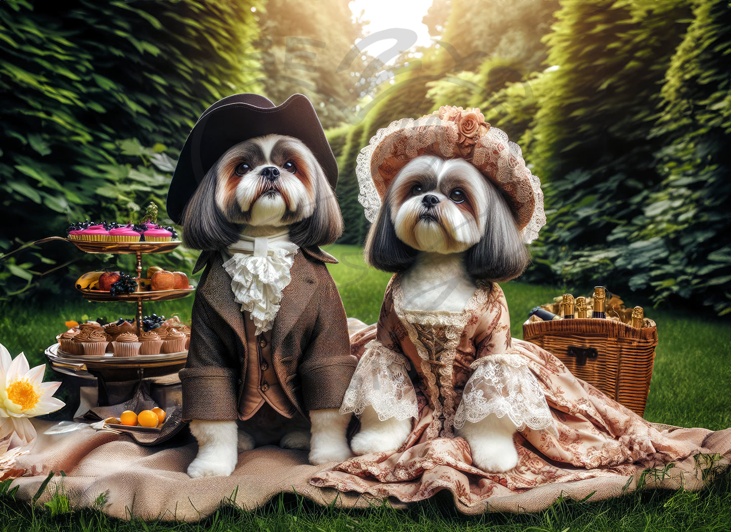 2025 Shih tzu Art Calendar - 12 Unique Artistic Styles