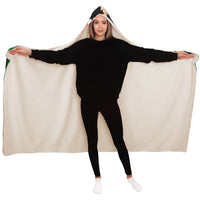 Hooded Blanket  with vintage japanese  illustration