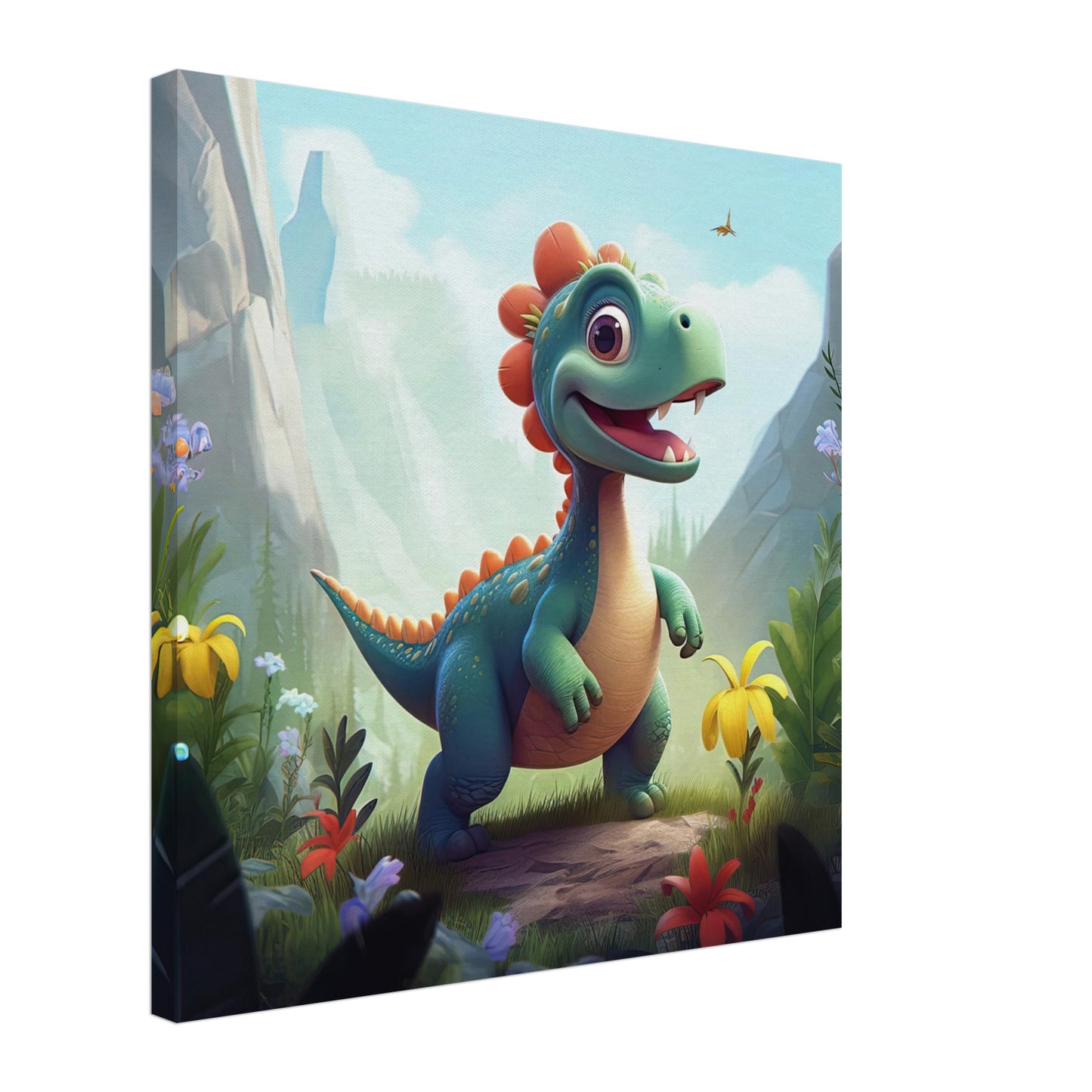 Transform Your Child's Bedroom with Baby Dinosaur Canvas Prints