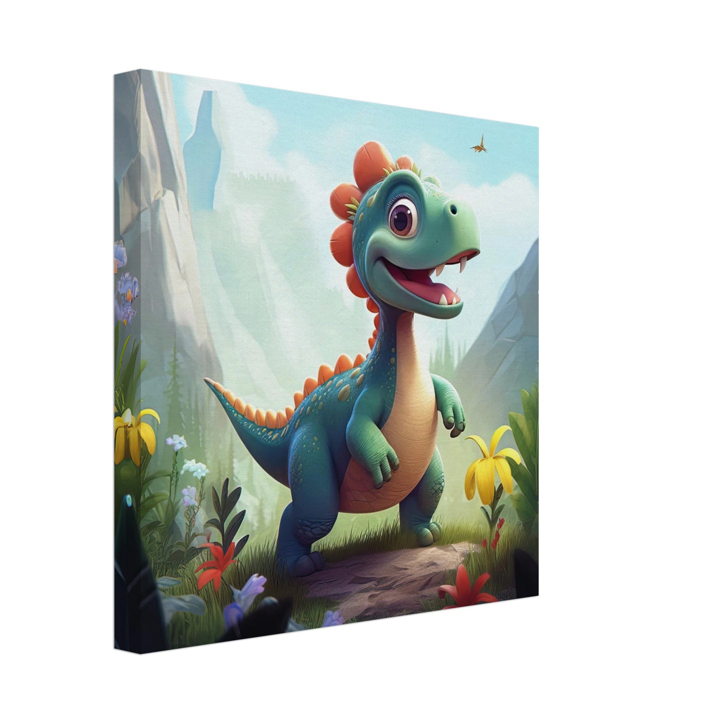 Transform Your Child's Bedroom with Baby Dinosaur Canvas Prints