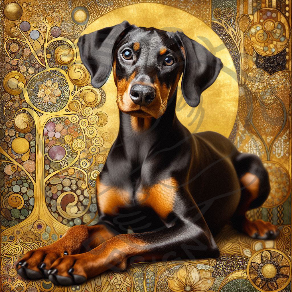 2025 Doberman Art Calendar - 12 Unique Artistic Styles