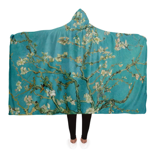 Hooded Blanket Almond Blossoms