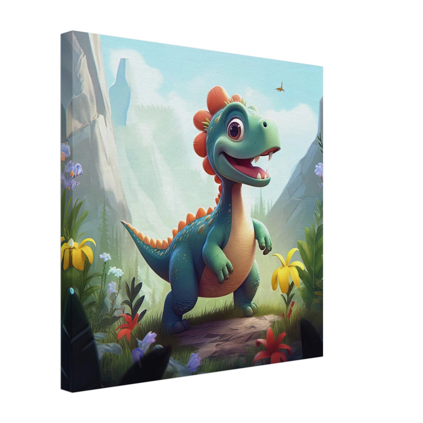 Transform Your Child's Bedroom with Baby Dinosaur Canvas Prints