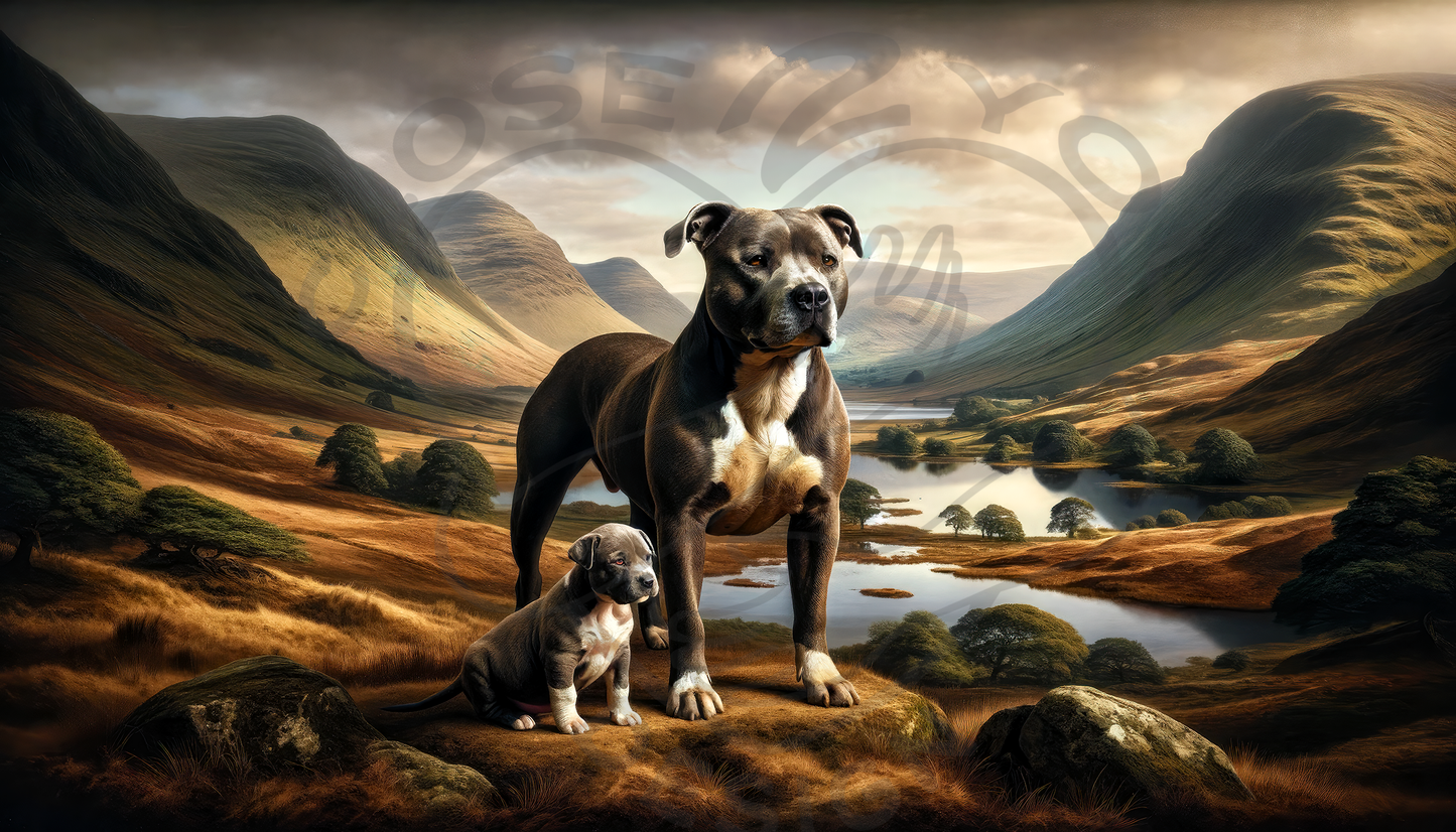 2025 Pitbull Art Calendar - 12 Unique Artistic Styles