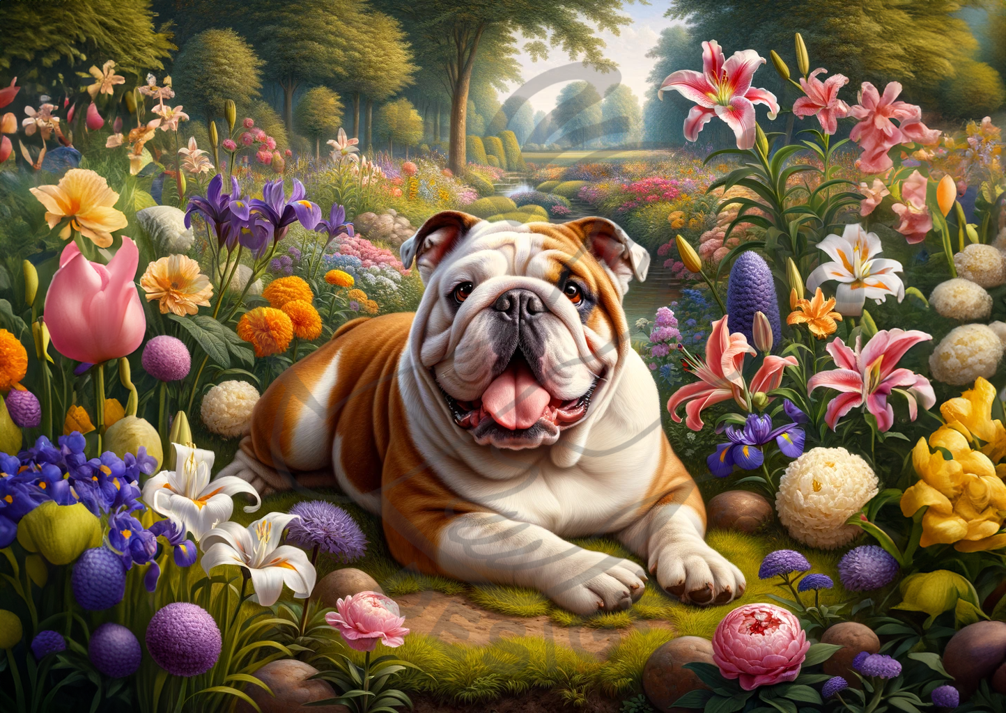 2025 English Bulldog Art Calendar - 12 Unique Artistic Styles