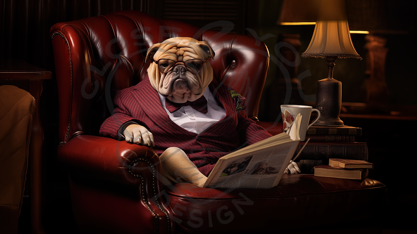 2025 English Bulldog Art Calendar - 12 Unique Artistic Styles