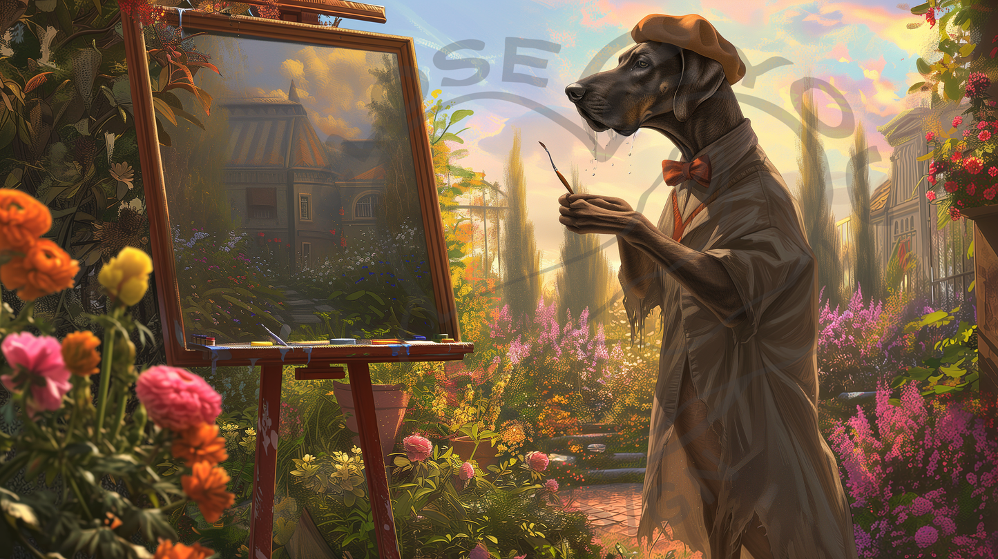 2025 Great Dane Art Calendar - 12 Unique Artistic Styles