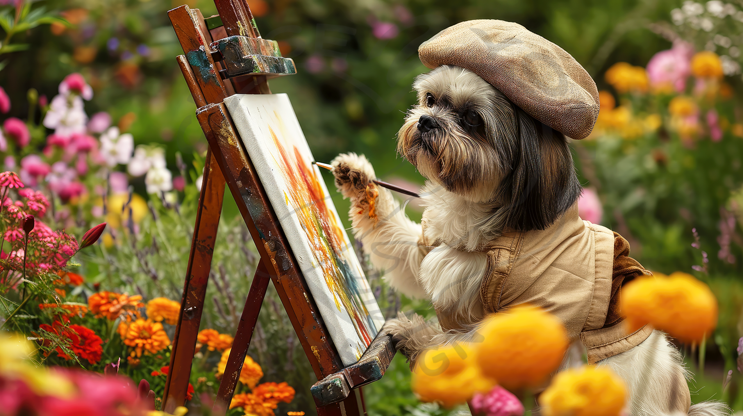 2025 Shih tzu Art Calendar - 12 Unique Artistic Styles