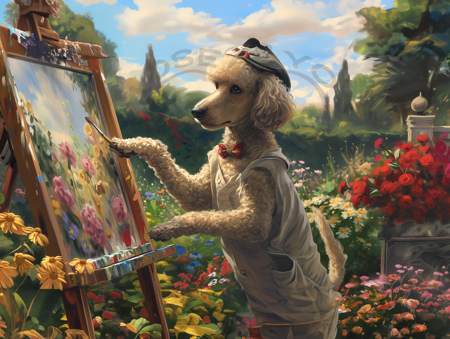 2025 Poodle Art Calendar - 12 Unique Artistic Styles