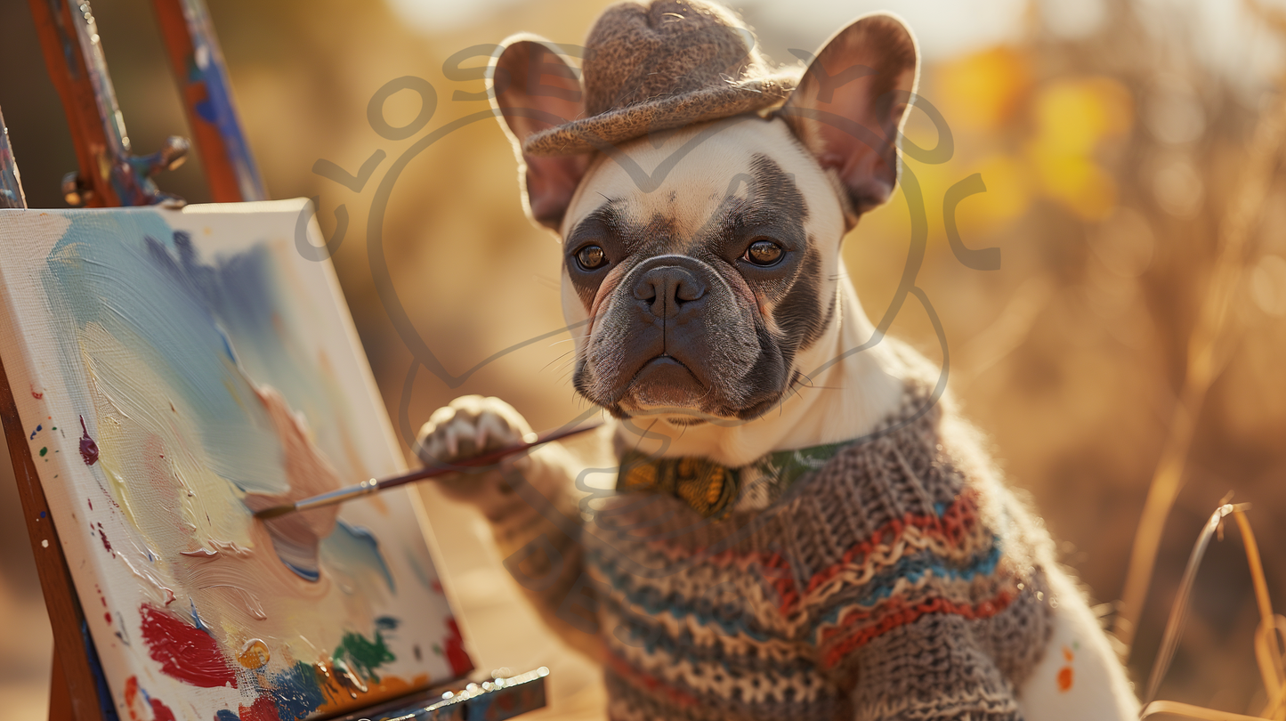 2025 French Bulldog Art Calendar - 12 Unique Artistic Styles