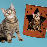 Retro Art Custom Pet Mug - Personalized Pet Portrait, Unique Gift for Pet Lovers - 11oz Ceramic Mug