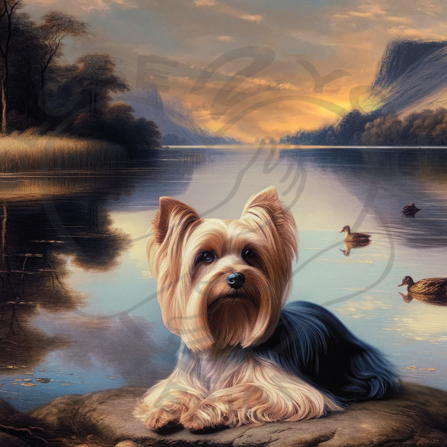 2025 Yorkshire Terrier Art Calendar - 12 Unique Artistic Styles -  Ledger vertical (11" x 16.5")