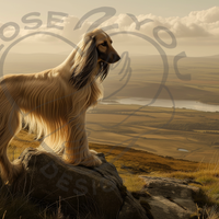 Afghan Hound Landscape Mug - Majestic Highland Scenery Inspired Coffee Cup, 11oz Ceramic