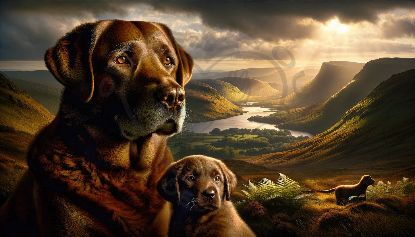 2025 labrador Art Calendar - 12 Unique Artistic Styles