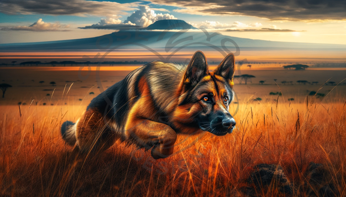 2025 German Sheperd Calendar - 12 Unique Artistic Styles