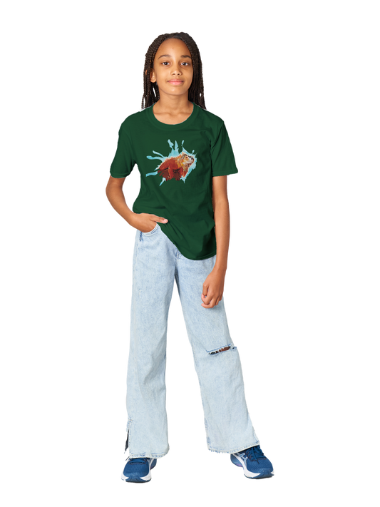 Custom Pet Portrait on a T-shirt for Kids - Retro Style - Unique Personalised Gift