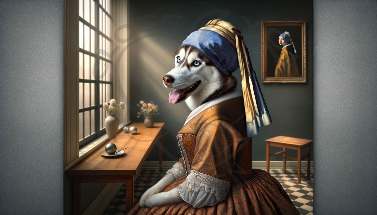 2025 Siberian Husky Art Calendar - 12 Unique Artistic Styles