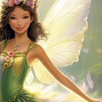 Fairy Tale Enchantment Wall Art - Magical Wonderland Fairy for Girls' Room Decor