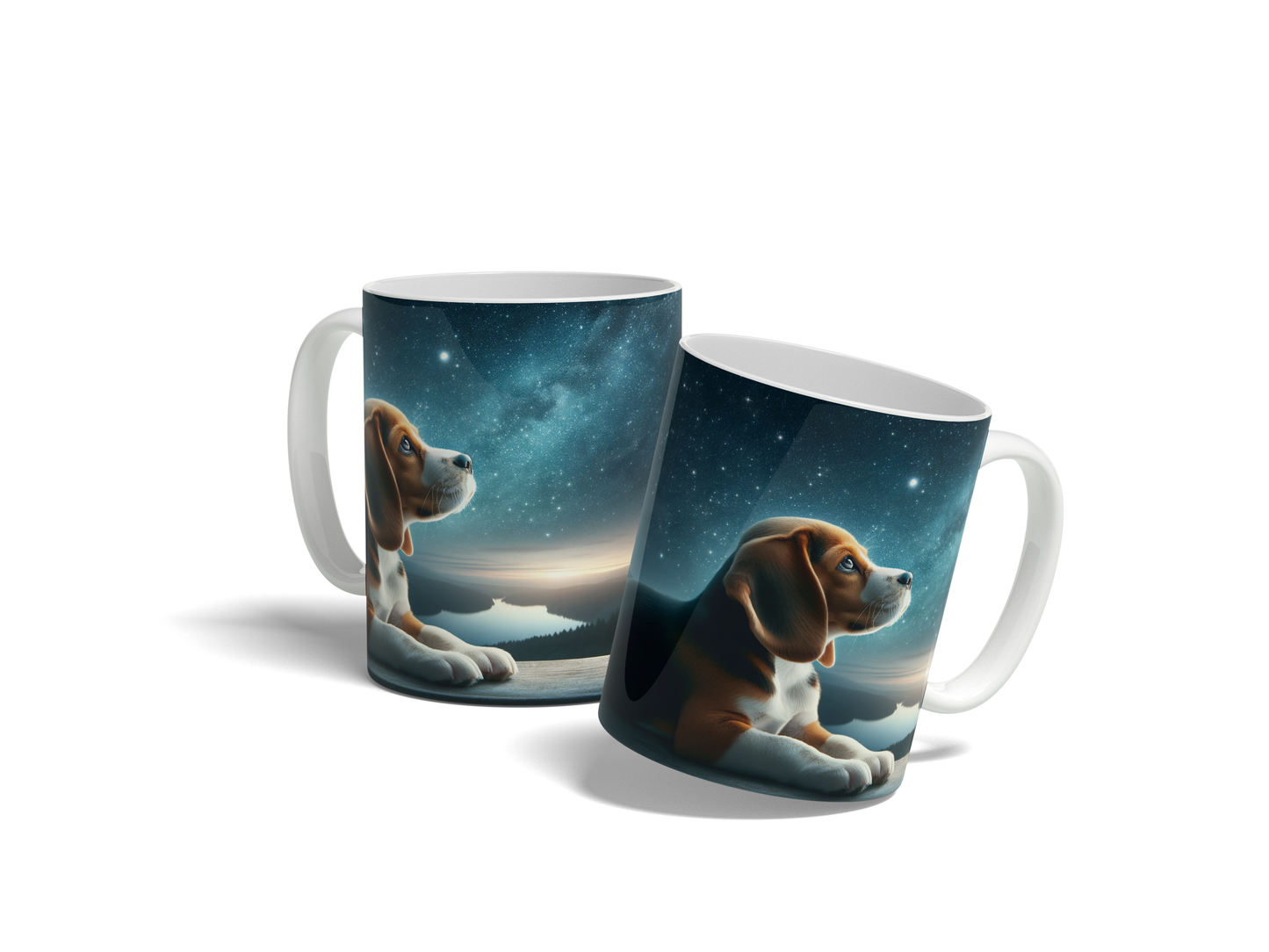 Starry Night Beagle Coffee Mug - 11oz | Perfect Gift for Dog Lovers