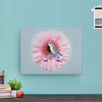 Personalized artwork based on your photo on canvas -  Unique gift - Custom print- Watercolor style