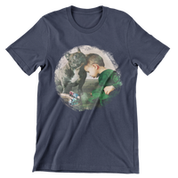 Custom Pet Portrait T-Shirt - Artistic Painted Shape Design