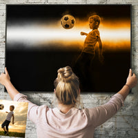 Custom Canvas Print from Your Photo - Unique Cosmic Burst Artwork - Personalized Gift Idea