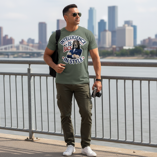 Intelligence Is Back In Style | Afghan Hound Statement Tee
