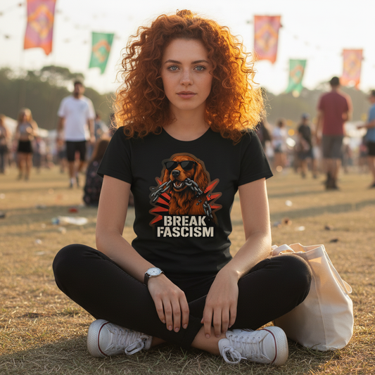 Irish Setter Statement Tee | Break the Chains | Bold Dog Graphic Shirt