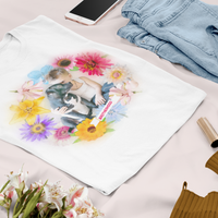 Watercolor Style Custom Pet T-Shirt - A Vivid Canvas of Cozy Fashion