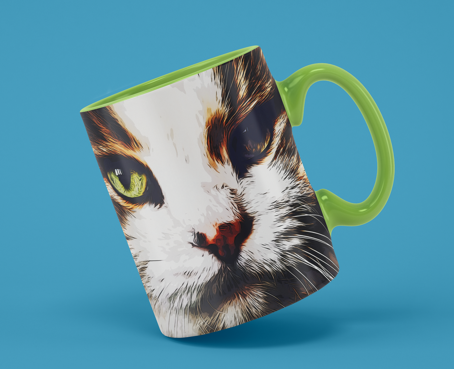 Custom Cartoon Pet Portrait  on a MUG- pet portrait custom,  Unique Personalised Gift - 11oz Ceramic Mug