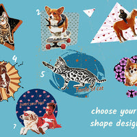 Custom Pet Portrait on a T-shirt for Kids - Retro Style - Unique Personalised Gift
