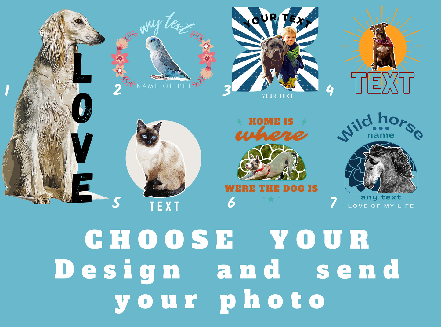 Vector Art Pet Portrait Hoodie - Customizable, Unique Gift Idea for Pet Lovers