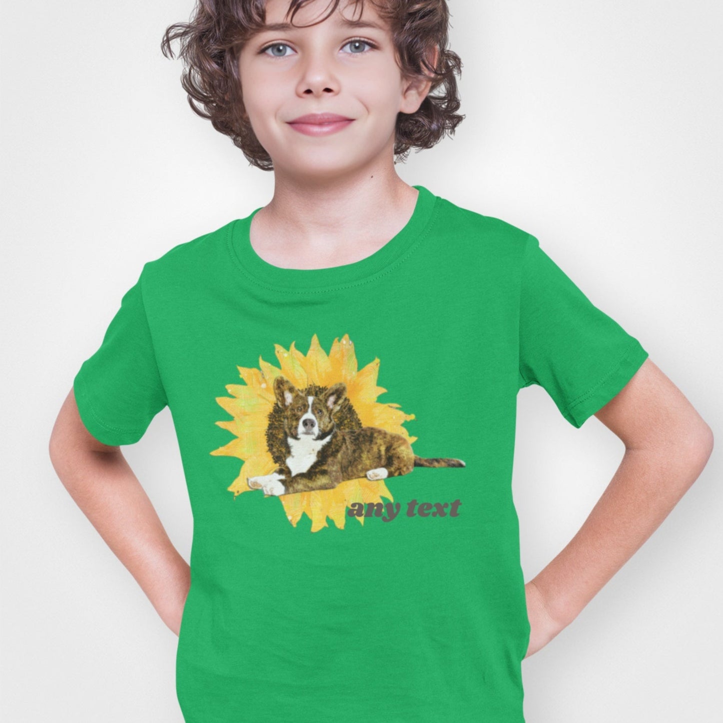 Kids Tshirt - Custom Cartoon Pet Portrait  on a  t-shirt - pet portrait custom - Unique Personalised Gif