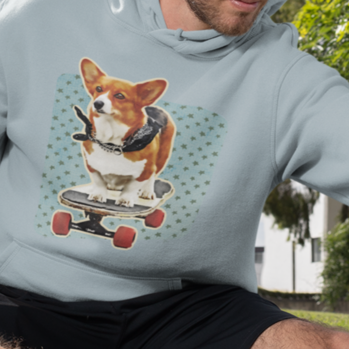 Retro Style Pet Portrait Hoodie - Vintage Vibe Custom Sweatshirt