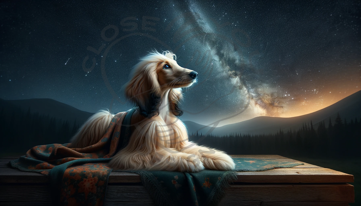 2025 Afghan Hound Art Calendar - 12 Unique Artistic Styles