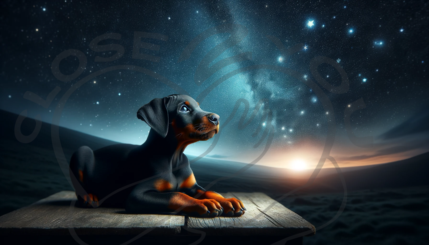 2025 Doberman Art Calendar - 12 Unique Artistic Styles