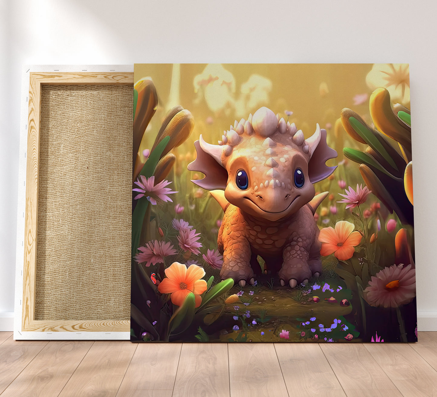 Dinosaur Hugs: Cuddlesaurus Wall Art for Playrooms and Nurseries