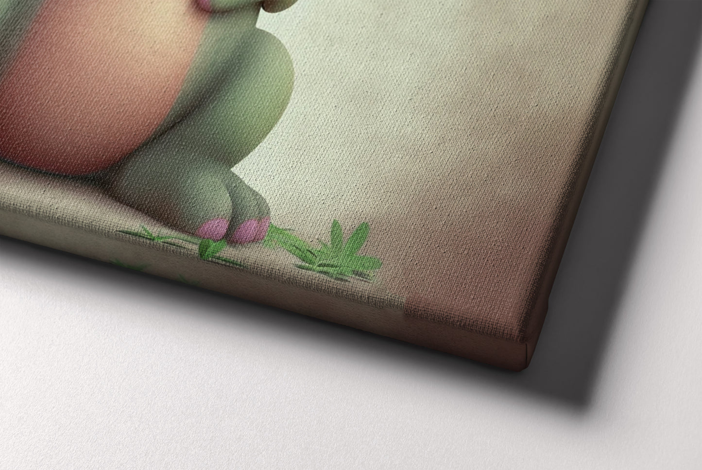 Charming Baby Dinosaur Art for Kids' Bedroom Decor