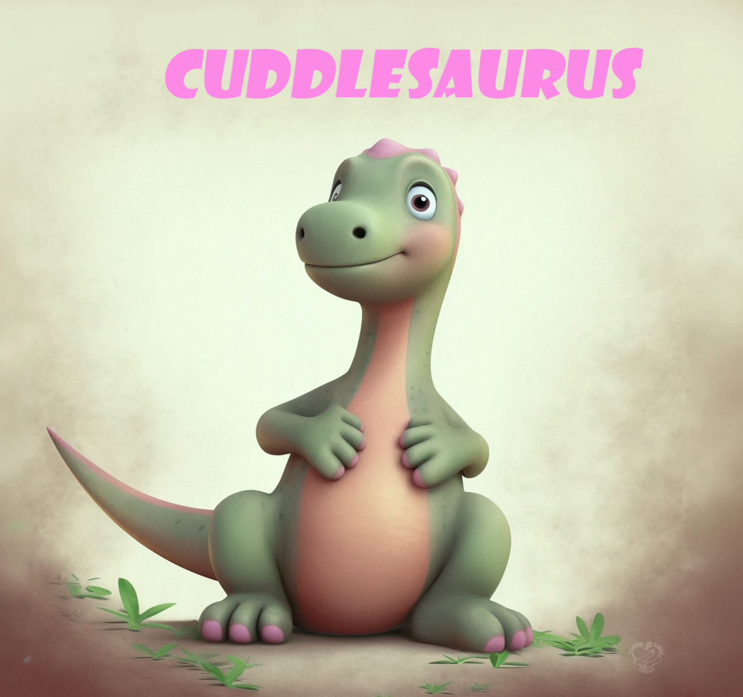 Charming Baby Dinosaur Art for Kids' Bedroom Decor