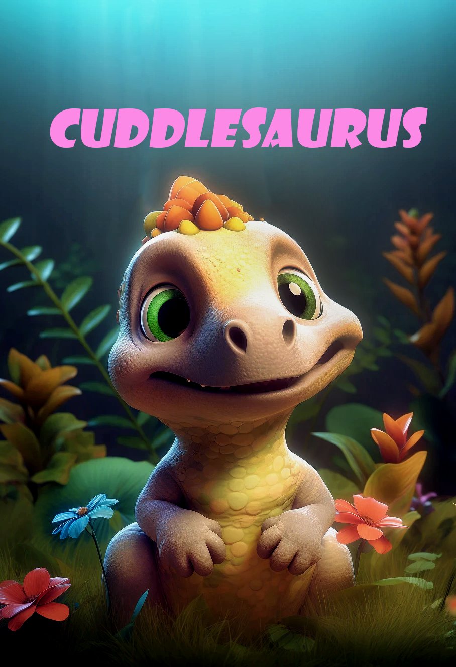 Dino-mite Nursery Decor: Cuddlesaurus Wall Art Prints