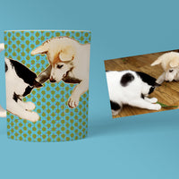 Retro Art Custom Pet Mug - Personalized Pet Portrait, Unique Gift for Pet Lovers - 11oz Ceramic Mug