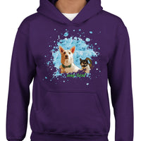 Custom Pet Portrait on a Hoodie for Kids -Cartoon - Unique Personalised Gift