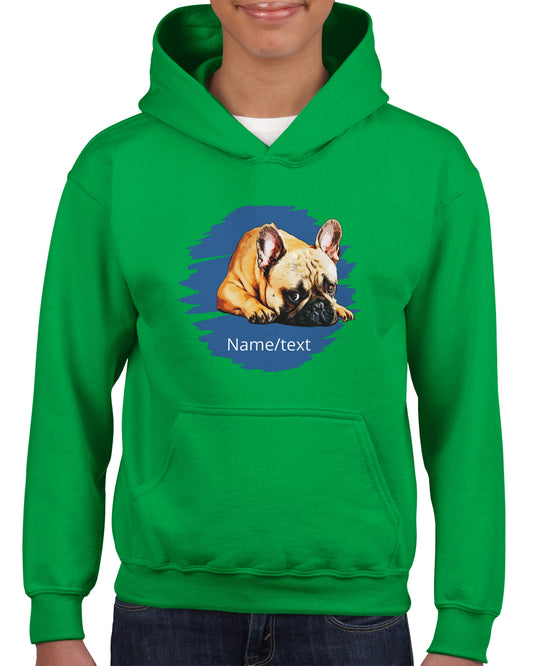 Custom Pet Portrait on a Hoodie for Kids - Cartoon- Unique Personalised Gift