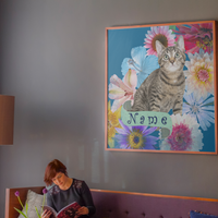 Personalized artwork based on your photo on canvas -  Unique gift - Custom print- Watercolor style