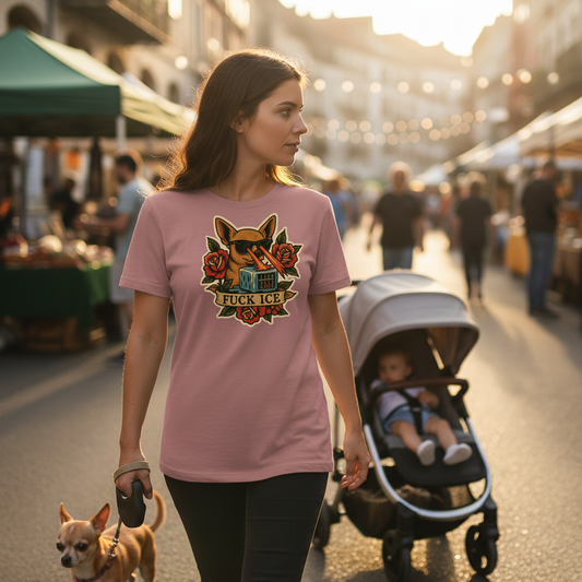 Chihuahua Statement Tee | Melting Ice Tattoo Dog Shirt | Bold Graphic Tee